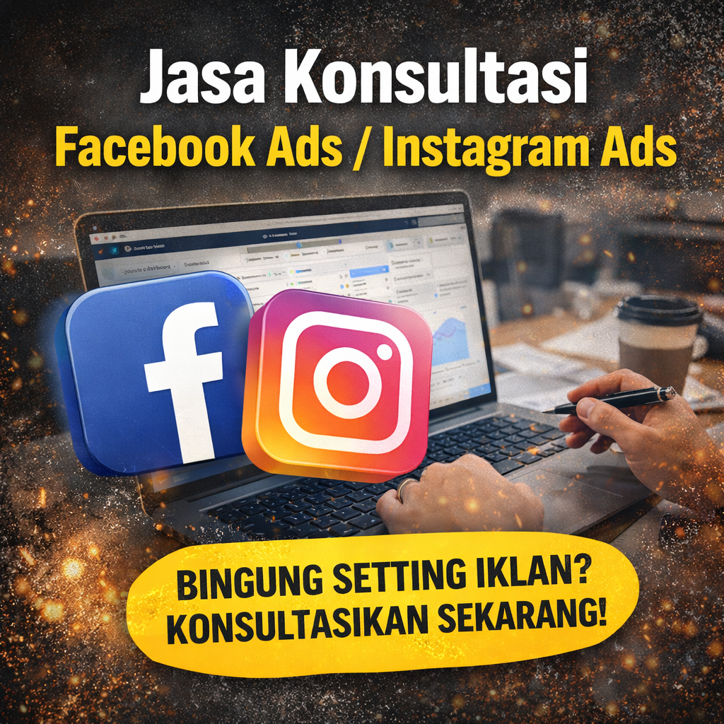 Jasa Konsultasi Facebook Ads / Instagram Ads Sampai Bisa Isi Saldo