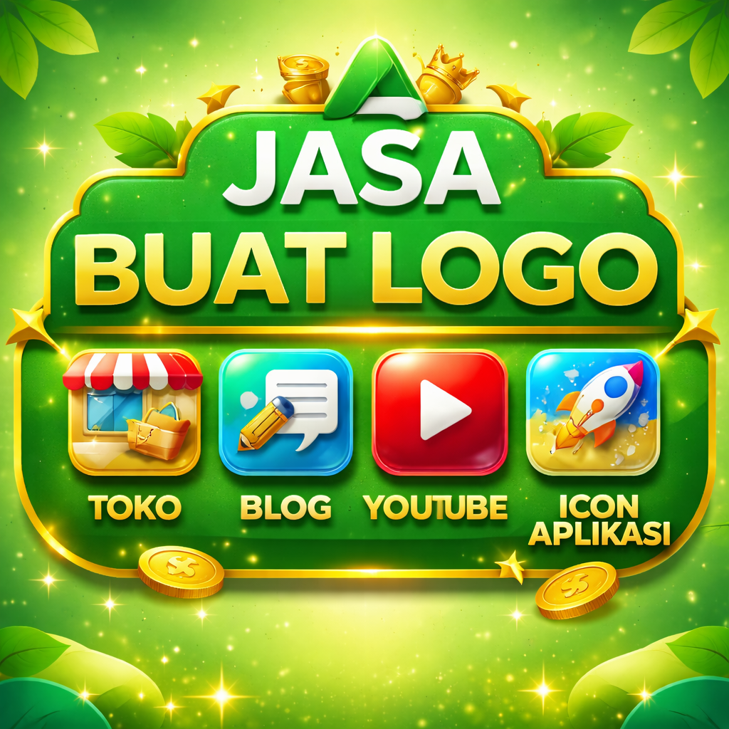 Jasa Buat Logo Toko, Blog, Youtube, Icon Aplikasi
