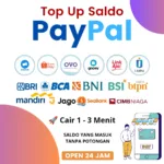 Beli Saldo PayPal USD Dollar Rate Rp 16.000