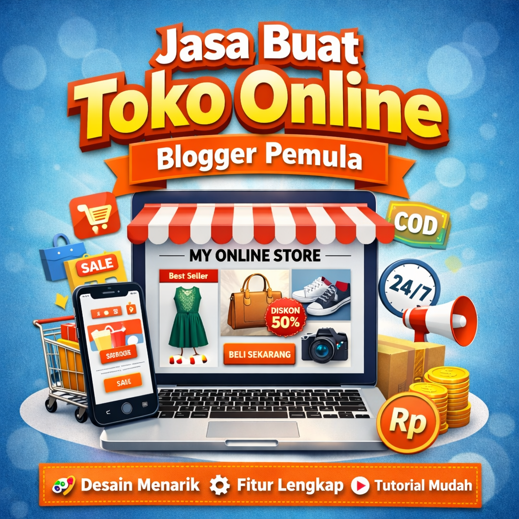 Jasa Buat Toko Online Blogger Pemula