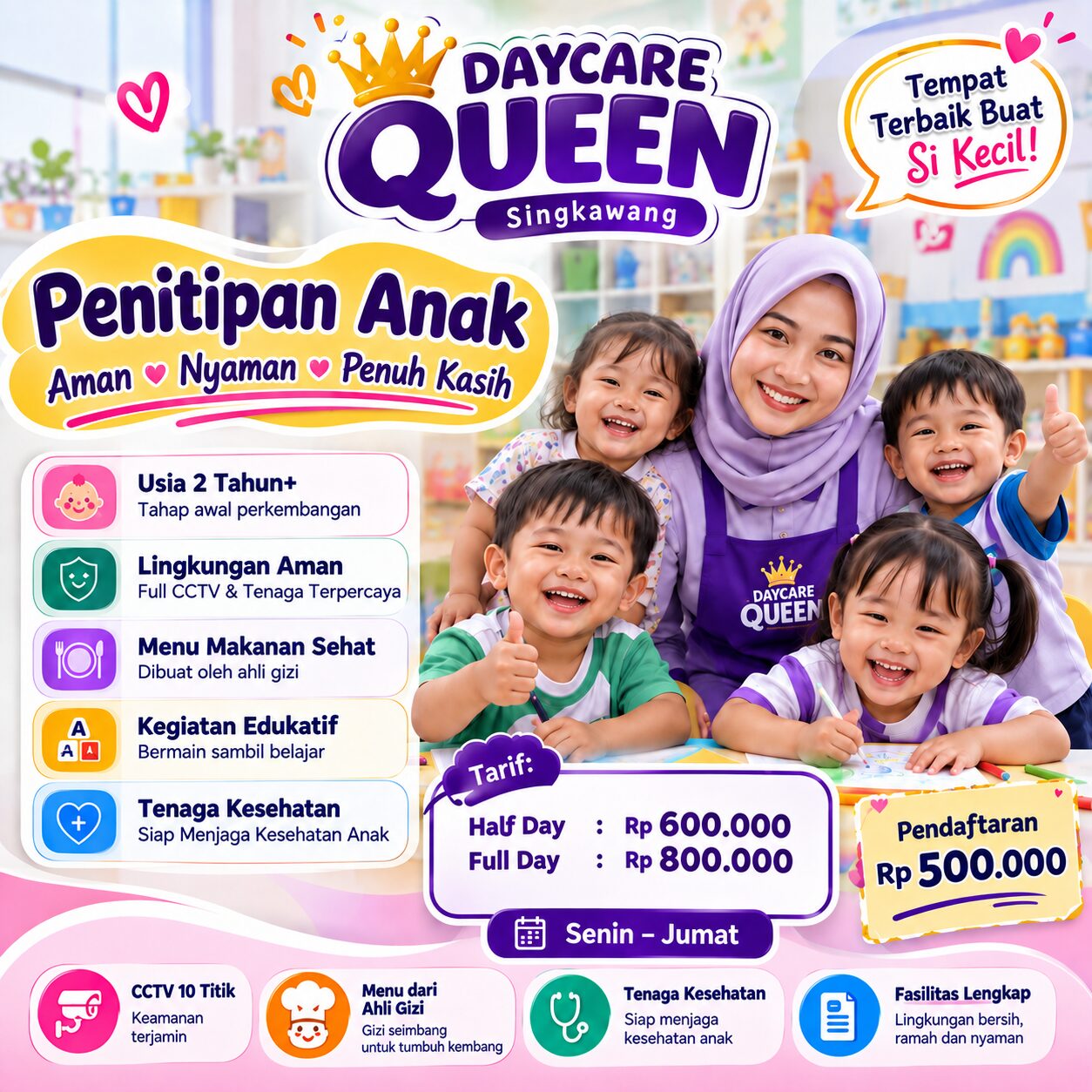 Daycare Queen Penitipan Anak Singkawang Selatan