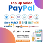 Beli Saldo PayPal USD Dollar Rate Rp 16.000