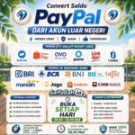 Jasa Convert PayPal Luar Negeri Rate Rp 14.000 Cair 1-3 Menit