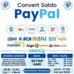 Jasa Convert PayPal ke Rupiah Rate Rp 15.500 Cair 1-3 Menit