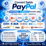 Jasa Convert PayPal ke Rupiah Rate Rp 15.500 Cair 1-3 Menit