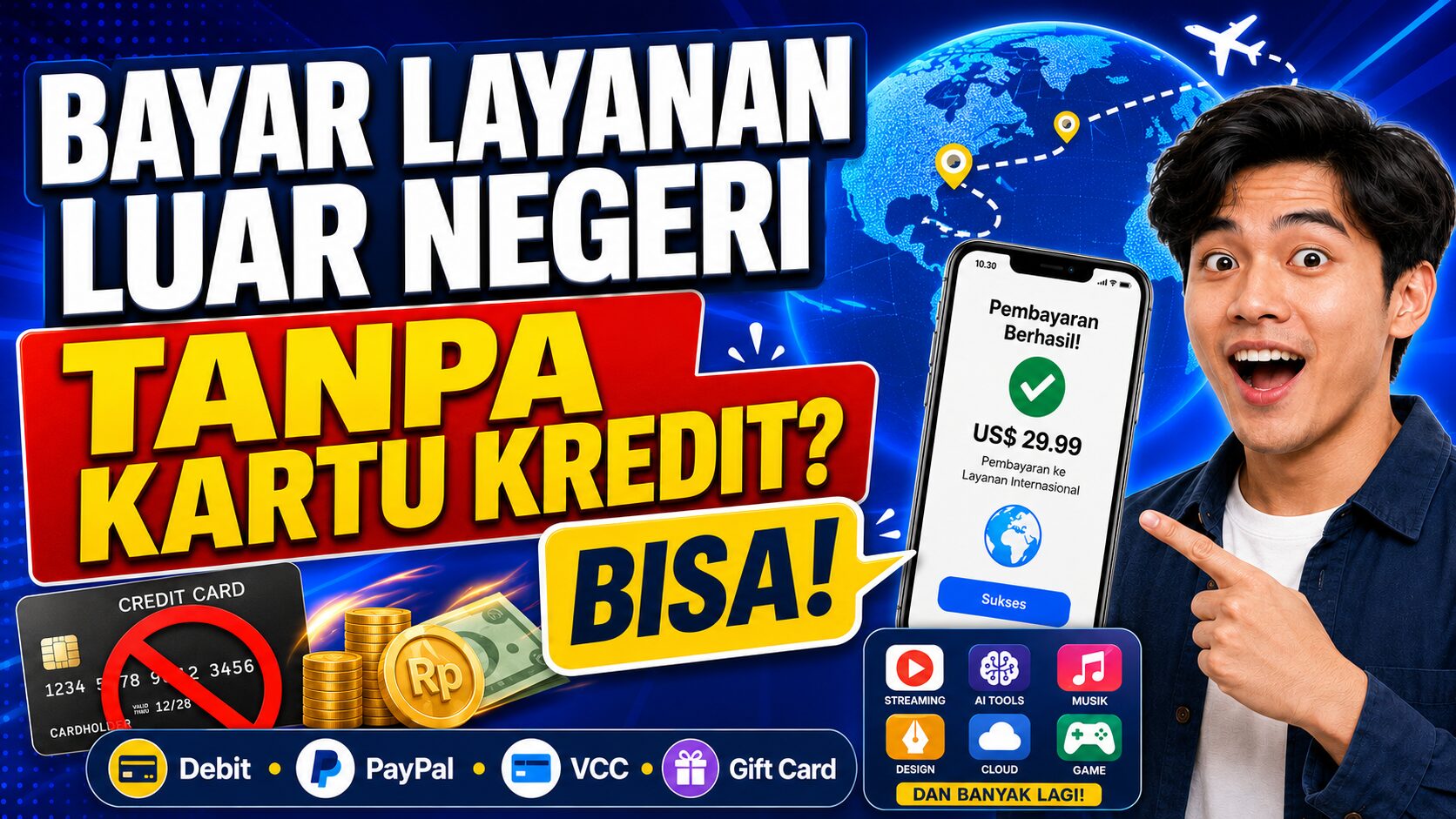 Solusi Pembayaran Online Luar Negeri Tanpa Kartu Kredit: Dari Debit Istimewa Sampai Jasa Bayar