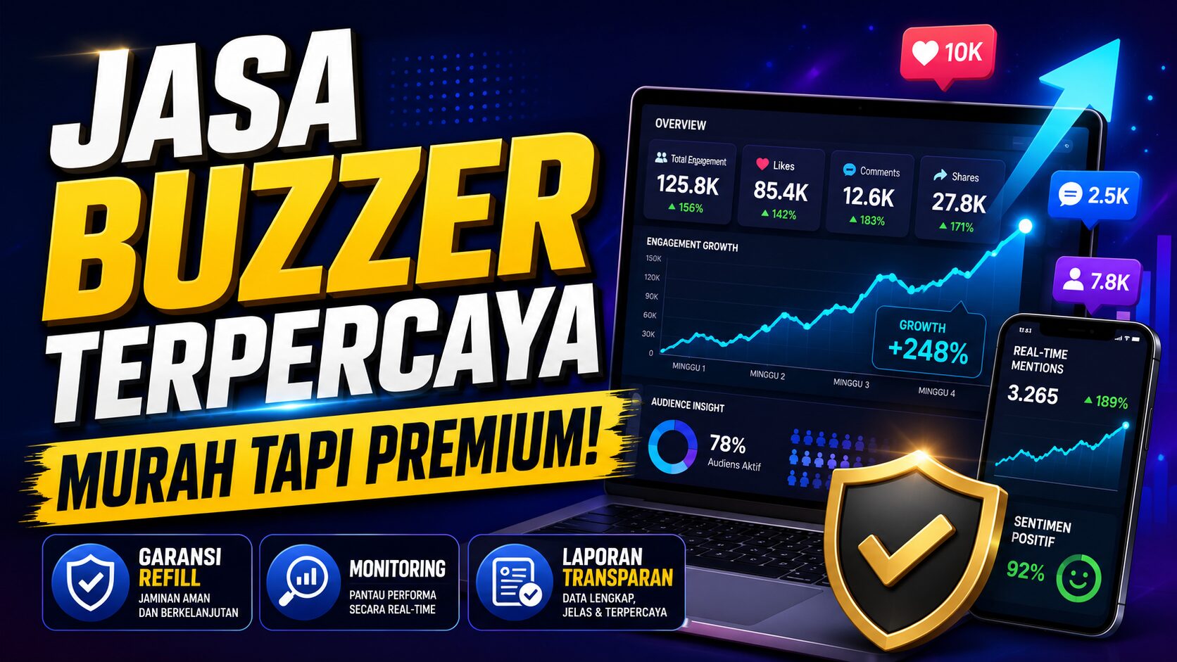 Jasa Buzzer Terpercaya Murah Tapi Kualitas Premium