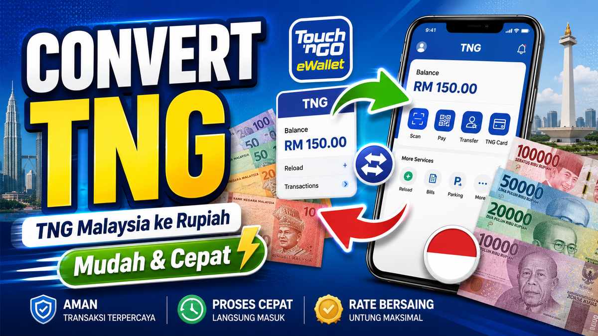 Jasa Convert TNG Malaysia ke Rupiah yang Mudah dan Praktis