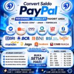 Jasa Convert PayPal ke Rupiah Rate Rp 16.500