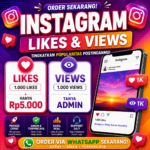 Beli 1000 Likes atau Views Instagram