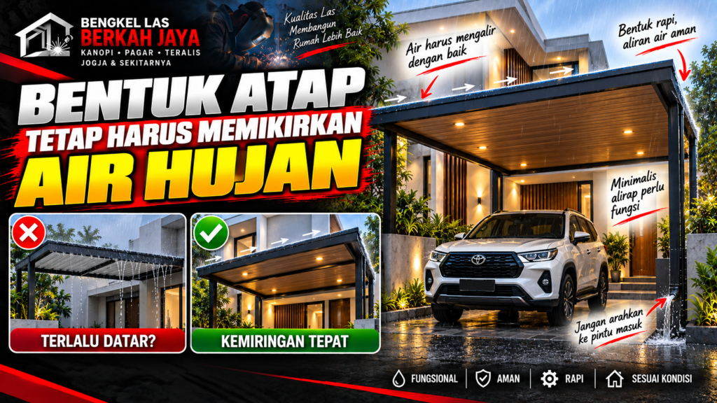 Bentuk Atap Tetap Harus Memikirkan Air Hujan