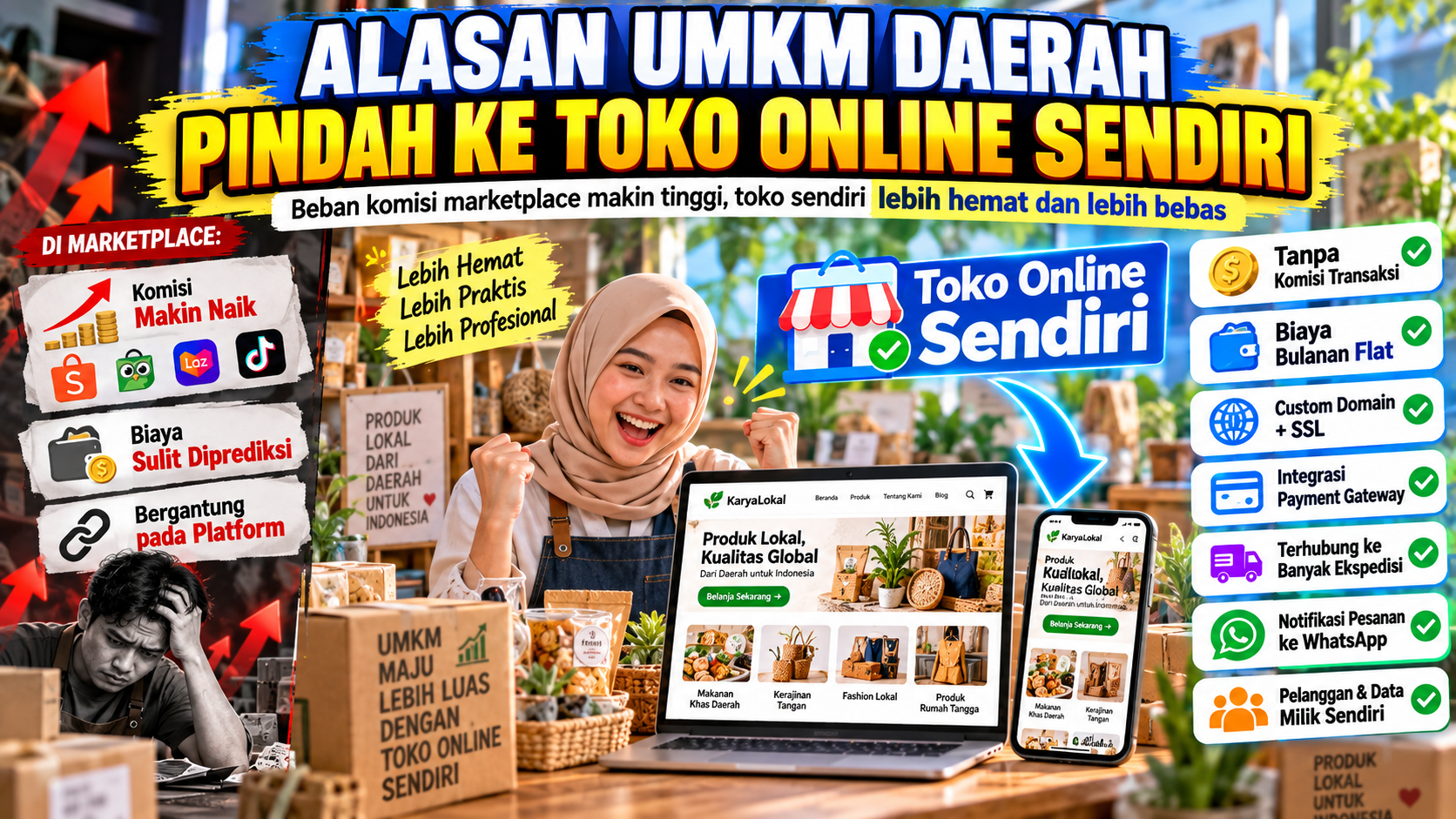 Alasan UMKM Daerah Mulai Pindah ke Toko Online Sendiri