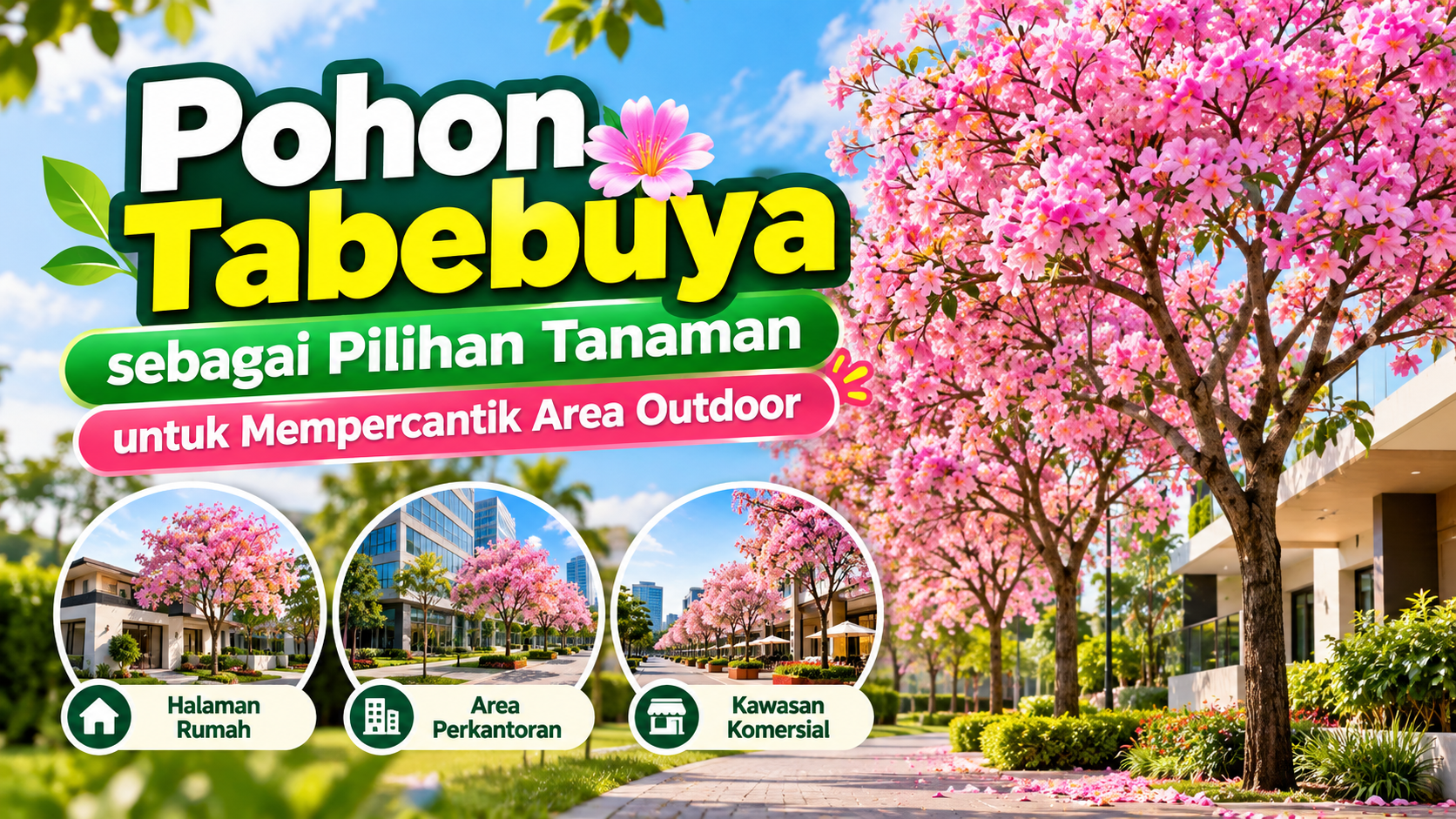 Pohon Tabebuya sebagai Pilihan Tanaman untuk Mempercantik Area Outdoor